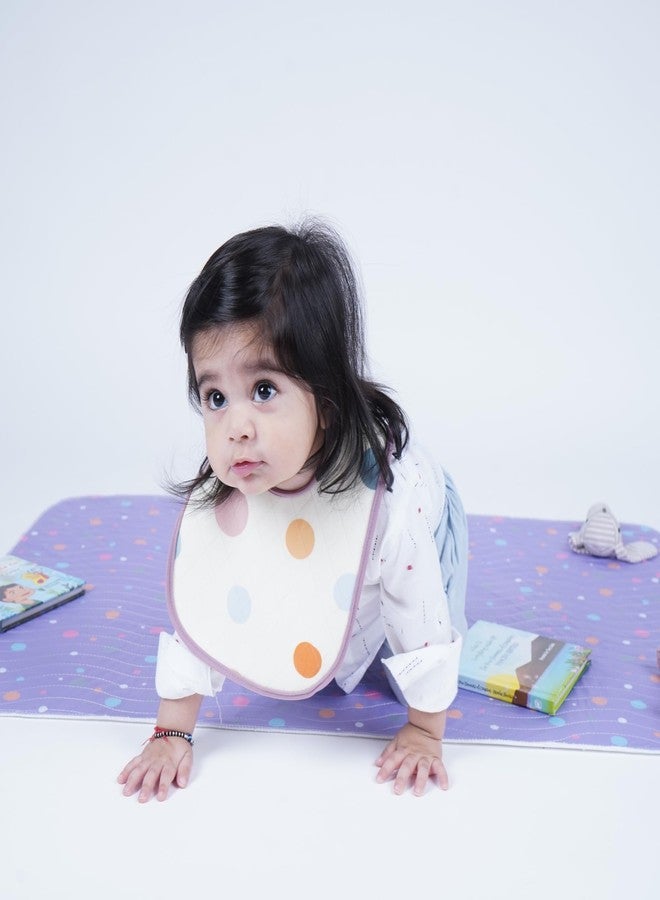 Happy Matty مجموعة مرايل رضاعة الأطفال من هابي ماتي، سريعة الجفاف وقابلة للغسل، 3 قطع، متعددة الألوان، من 0 إلى 3 سنوات، بنقاط البولكا، قطة، أناناس، حجم كبير (28 سم × 20 سم). - Image 5