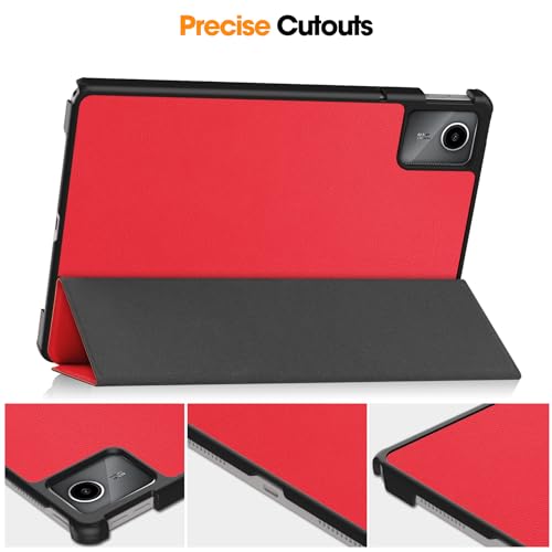 Gylint Case for Lenovo Tab M11/Tab K11 LTE 11" 2024 TB-330FU/TB-330XU, Folding Folio Ultra-Thin Smart PU Leather Stand Case Cover for Lenovo Tab M11 / K11 LTE/Xiaoxin Pad 2024 TB331FC Red - Image 4
