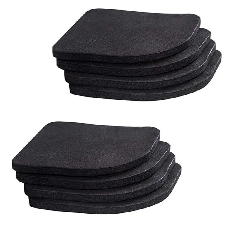HomeAra Washing Machine AntiVibration PadRefrigerator Dryer Treadmill Compressor Furniture AntiVibration MatShock Absorbing Washer PadsUniversal Rubber Silent AntiSlip Pad Pack of 8 - Image 1