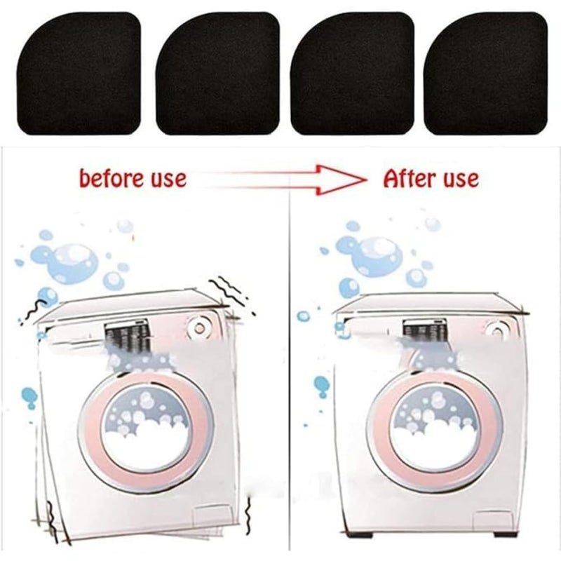 HomeAra Washing Machine AntiVibration PadRefrigerator Dryer Treadmill Compressor Furniture AntiVibration MatShock Absorbing Washer PadsUniversal Rubber Silent AntiSlip Pad Pack of 8 - Image 4