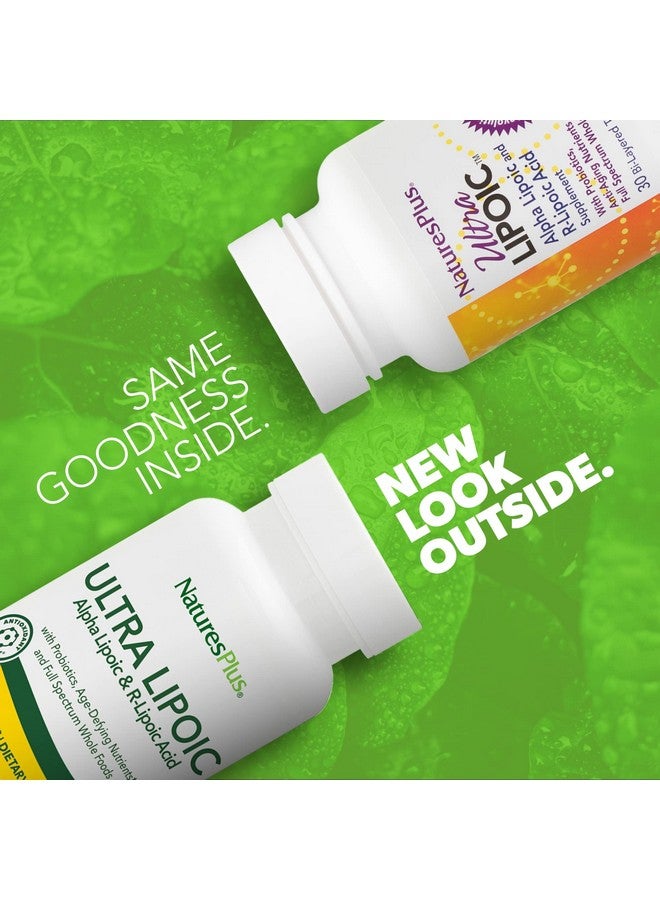 NaturesPlus Natures Plus Ultra Lipoic - 30 Bi-Layered Tablets - Alpha Lipoic & R-Lipoic Acid - Antioxidant Support - with Probiotics & Age-Defying Nutrients - Gluten Free - 30 Servings - Image 2