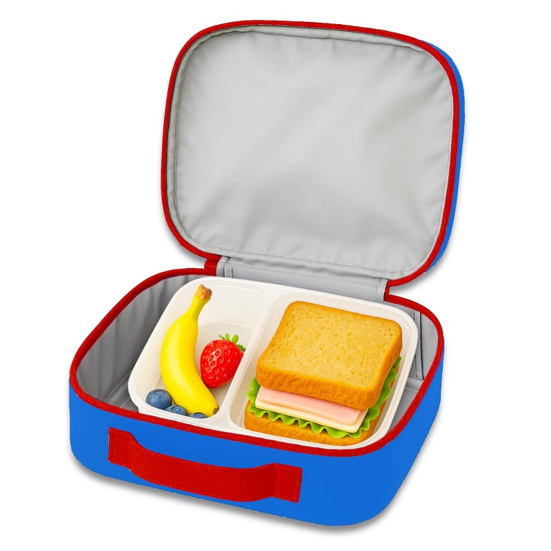 Marvel Spiderman Lunch Box for Boys, Kids Set ~ Bundle with Spiderman Lunch Bag, Stickers and Superhero Door Hanger | Spiderman Superhero School Supplies - Image 3