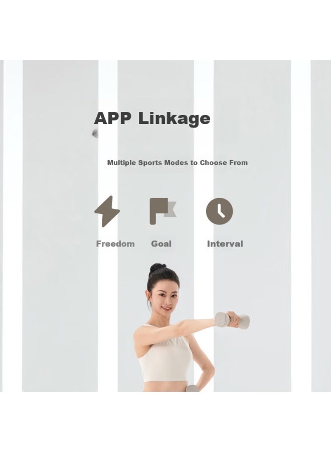 Mijia Smart Dumbbell For Men And Women Home Fitness Muscle Sculpting Arm Light Weight Sand Color 1kg*2 - Image 3