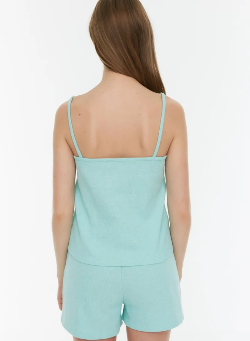 trendyol Cami Knitted Top & Shorts Set