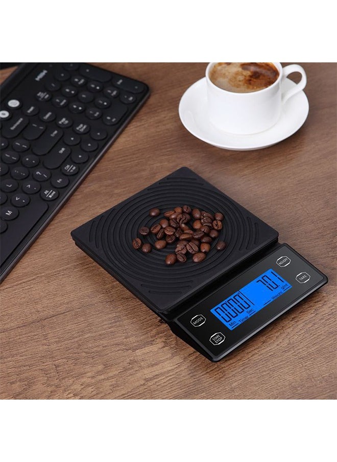 MITOYO - Digital Coffee Scale - LCD Electronic Kitchen Scale - Food Scale - USB Rechargeable - 5kg/0.1g - Image 1
