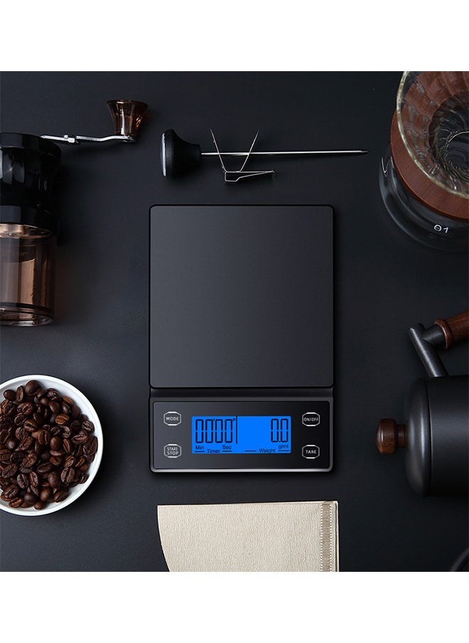 MITOYO - Digital Coffee Scale - LCD Electronic Kitchen Scale - Food Scale - USB Rechargeable - 5kg/0.1g - Image 1