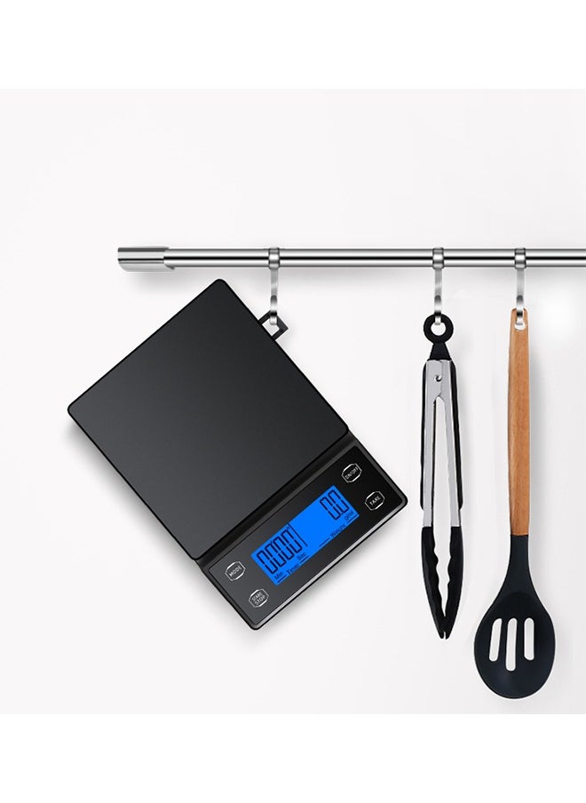 MITOYO - Digital Coffee Scale - LCD Electronic Kitchen Scale - Food Scale - USB Rechargeable - 5kg/0.1g - Image 1