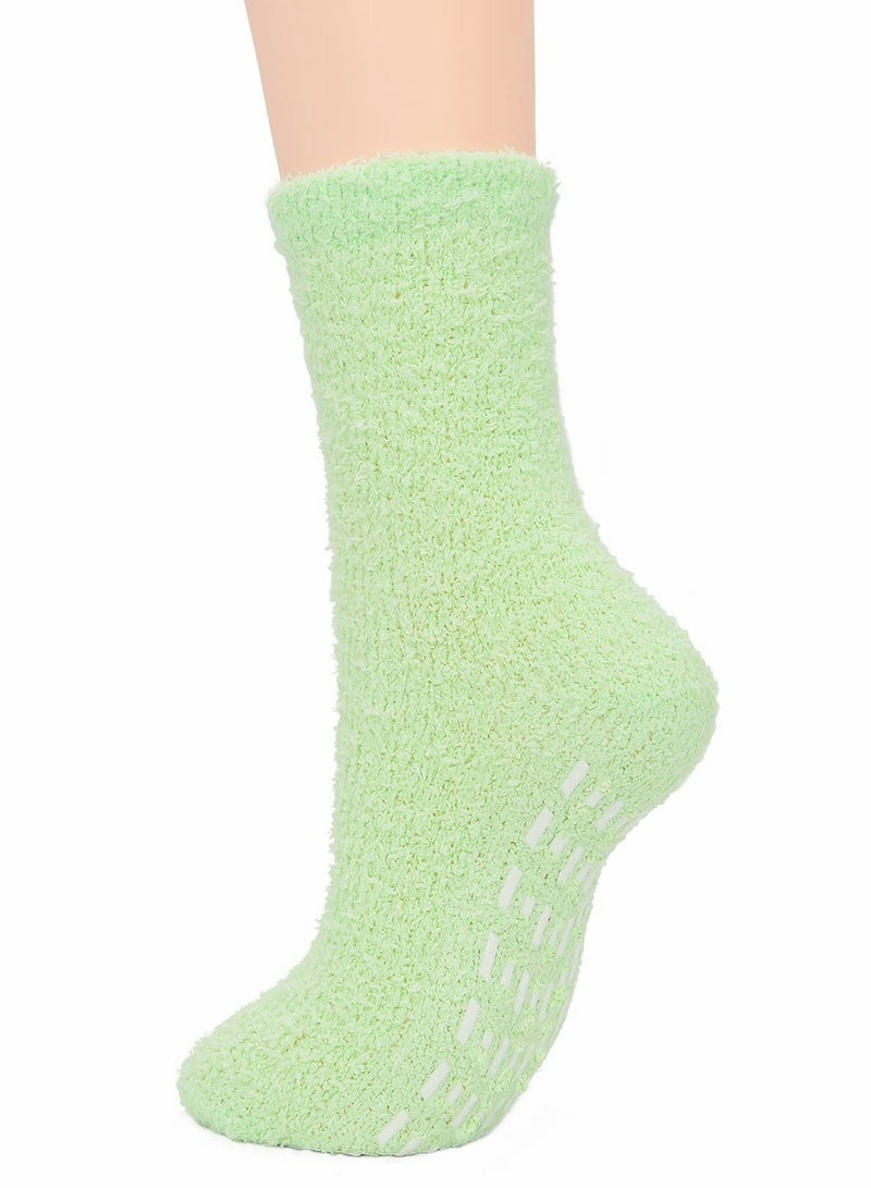 SOLARAE 7 Pairs Womens Winter Socks Fluffy Soft Slipper Sleep Fleece Fuzzy Athletic Anti Slip Warm Plush Microfiber Cozy Home Gifts for Women - Image 5