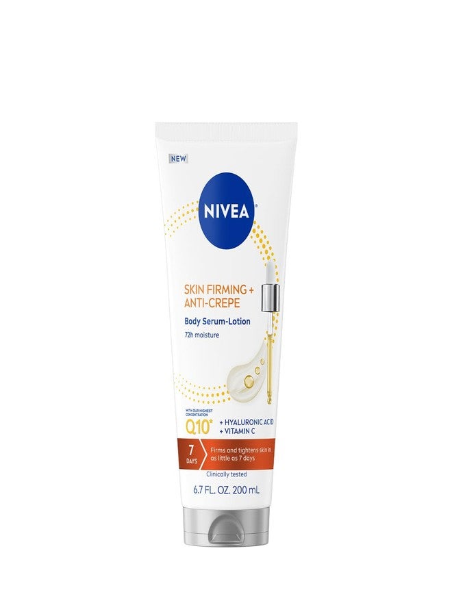 NIVEA Skin Firming & Anti Crepe Body Serum-Lotion with Q10, Hyaluronic Acid and Vitamin C, 72-Hour Moisture, 6.7 Fl Oz Tube - Image 1
