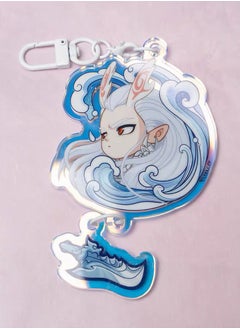 WAIKIL ''Nezha 2'' Acrylic Mobile Phone Decoration Pendant Movie Peripheral Keychain - Ao Guang  - Image 1