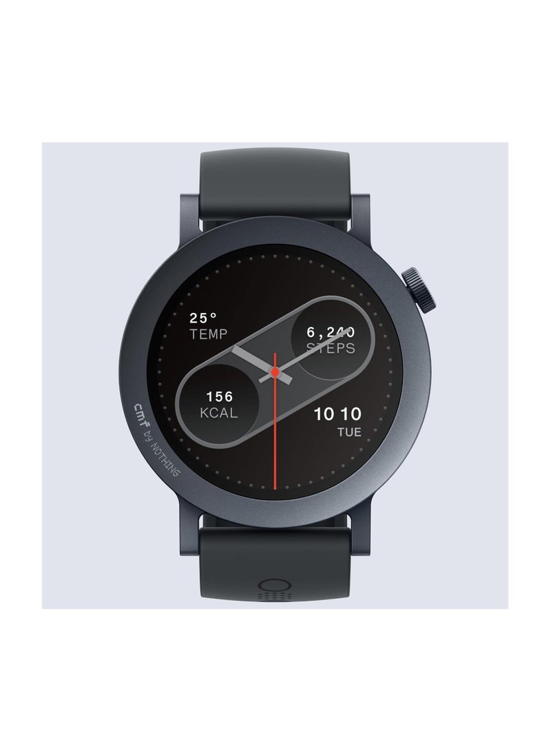 cmf by NOTHING Watch Pro 2, 1.32" AMOLED Display, Built-in multi-system GPS, 120 Sports Modes, Smart Sleep Algorithm, Bluetooth calling with AI noise reduction, MENA Version Dark Grey