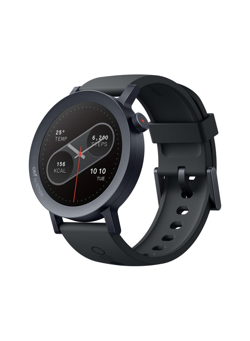 cmf by NOTHING Watch Pro 2, 1.32" AMOLED Display, Built-in multi-system GPS, 120 Sports Modes, Smart Sleep Algorithm, Bluetooth calling with AI noise reduction, MENA Version Dark Grey