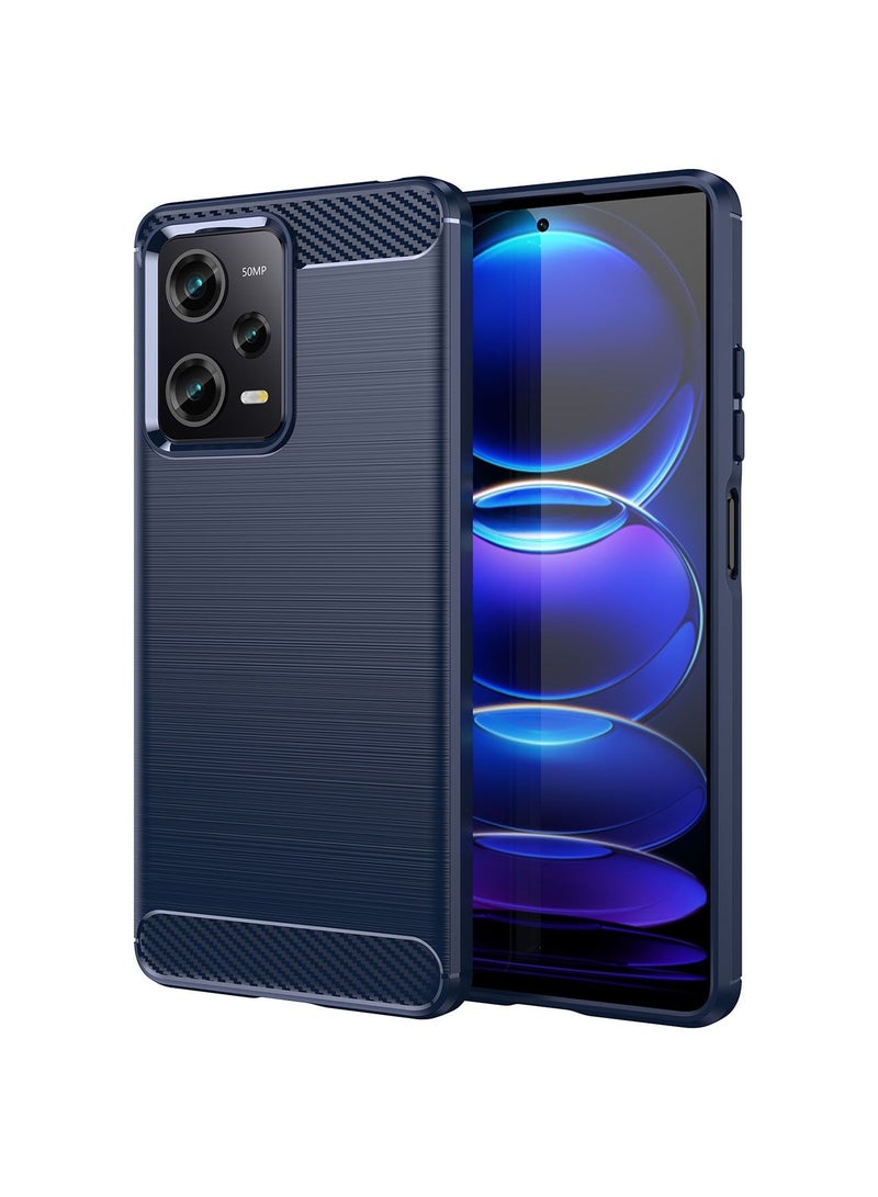 Red Rice Note 12 Pro/Xiaomi Poco x5 Pro Case Cover with Shockproof Anti-Scratch Anti-Shock Protective Protector Back Cover Blue - Image 1