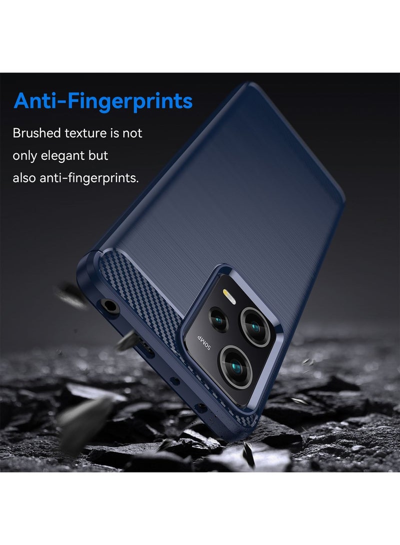 Red Rice Note 12 Pro/Xiaomi Poco x5 Pro Case Cover with Shockproof Anti-Scratch Anti-Shock Protective Protector Back Cover Blue - Image 4