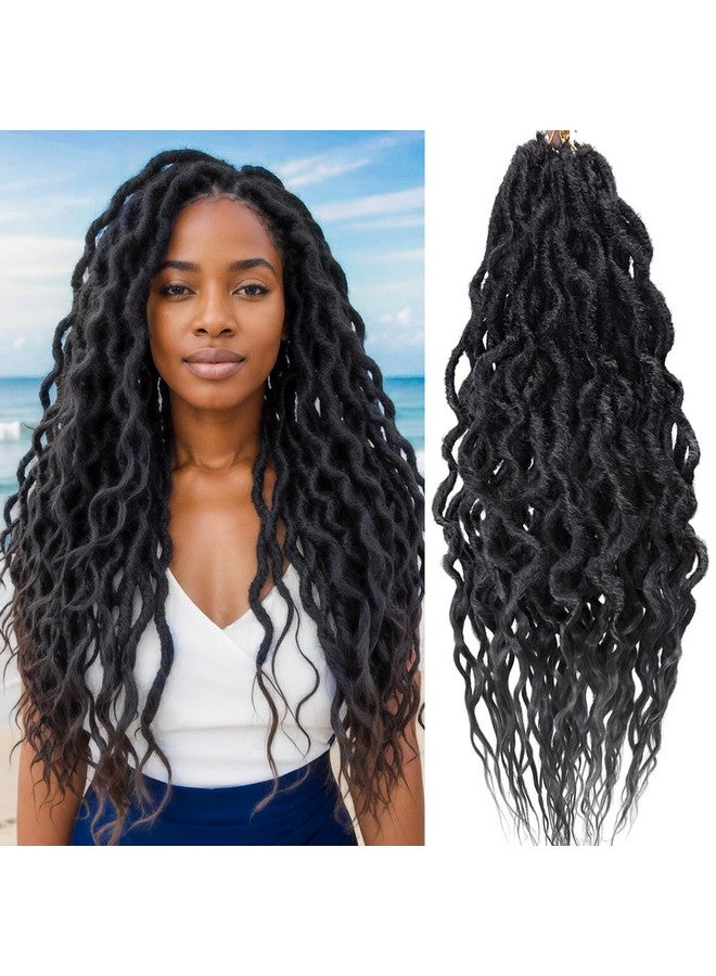 SuyiIRL Faux Locs Crochet Braid Hair Bohemian Locs 24 Inches Synthetic Dreads Ombre Braiding Hair Afro Dreadlock - Image 1
