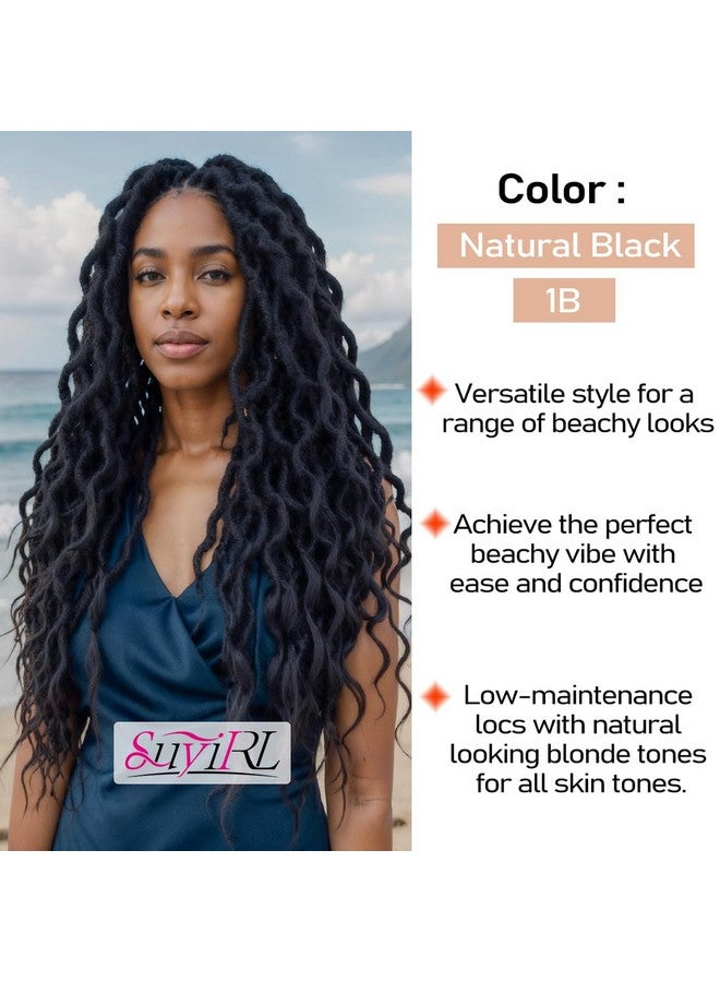 SuyiIRL Faux Locs Crochet Braid Hair Bohemian Locs 24 Inches Synthetic Dreads Ombre Braiding Hair Afro Dreadlock - Image 5