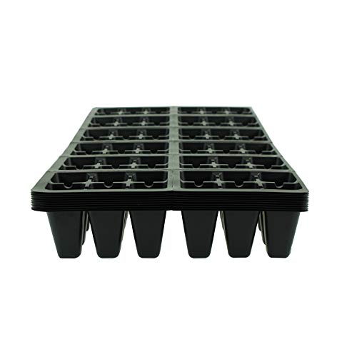 Handy Pantry Black Plastic Garden Tray Inserts – 10 Sheets, 72 Planting Pot Cells Each – 2x3 Nested x12 Configuration – Ideal for Nursery, Greenhouse, Seed Starting, and Vegetable Gardening - Image 2