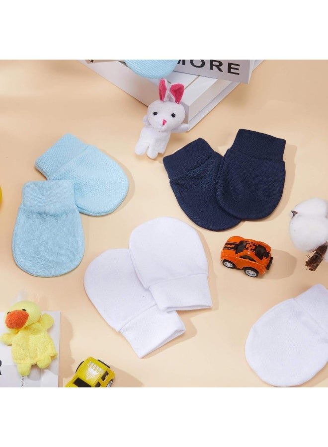 Geyoga 6 Pairs Anti-Scratch Cotton Mittens for 3-9 Month Baby Girls and Boys  - Image 4