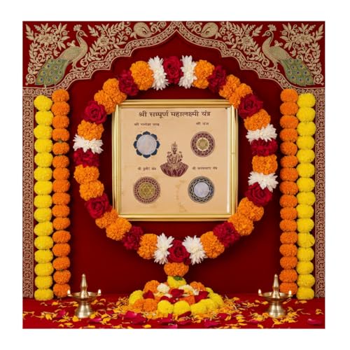 Achleshwar Sampurna Shree Mahalaxmi Pocket Yantra for Success,Financial strenth,Money Wealth,Diwali Pooja.Pocket Yantram,Energised,Copper,Multicolor (2x2 Inch);Ach128 - Image 2