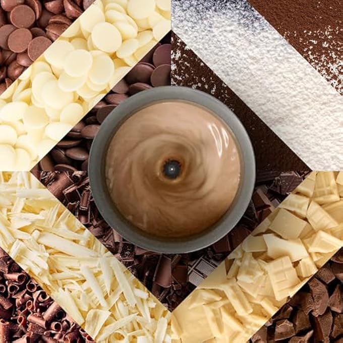 Dualit Cocoatiser Hot Chocolate Maker  250Ml Capacity  Powder Buttons  Grated Chocolate  Velvety Hot Chocolate In 3 Mins  Cordless Jug  Chrome - Image 4