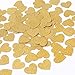 MOWO Glitter Heart Confetti Wedding Party Decor and Table Decor 12 in Diameter Gold glitte200pc - Image 3