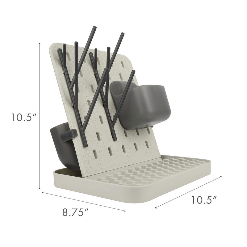 Boon Groove Vertical Baby Bottle Drying Rack  Customizable Drying Rack for Bottles Toddler Cups and Baby Accessories  Baby BottleFeeding Supplies  Holds 6 Baby Bottles - Image 2