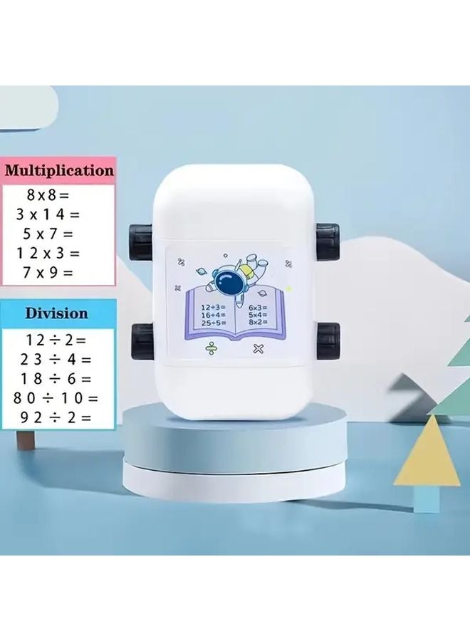 ختم الرياضيات الأبيض مع أسطوانة الألغاز لعبة تعليمية مجموعة هدايا تعليمية - Image 1