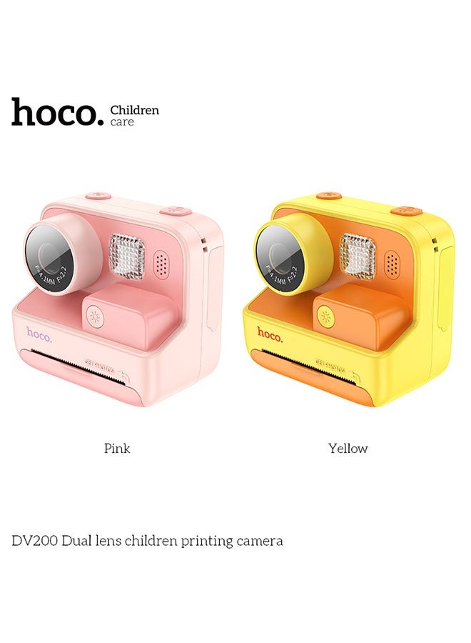 هوكو كاميرا DV200 للأطفال بعدستين (وردية) - Image 5
