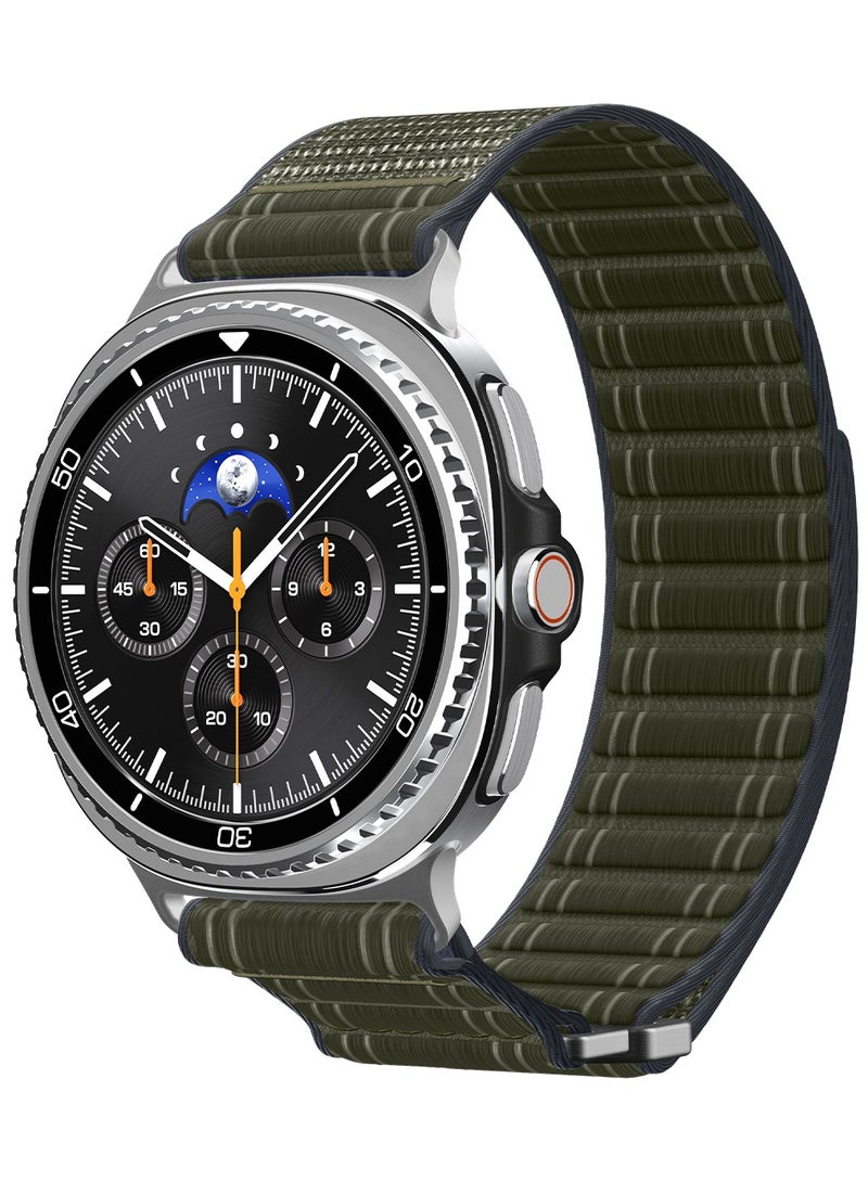 Spigen WBF0 Band for Galaxy Watch 8 series Compatible with Samsung Galaxy Watch 8 Classic 46mm, Galaxy Watch8 44/40mm (2025) Lightweight Fabric Strap - Green - Image 1