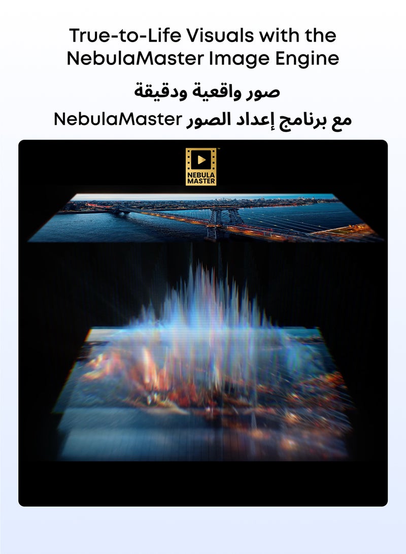 أنكر بروجيكتور أنكر كوزموس 4K SE ليزر + LED دولبي فيجن، بروجيكتور 4K مع سطوع عالي 1800 ANSI لومن، شاشة ضخمة 200 بوصة، جودة صورة محسّنة، جوجل تي في، بروجيكتور محمول مع مقبض - Image 4