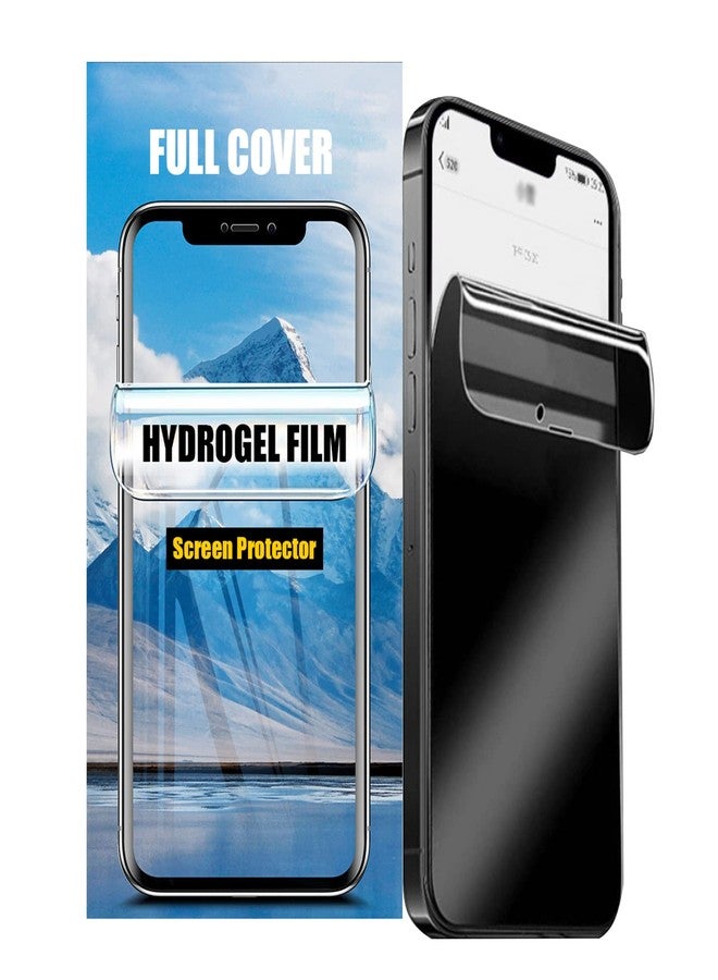 LOOKSEVEN 2 Pack Privacy Hydrogel Screen Protector for iPhone 15 Pro Max, High Sensitivity Soft TPU Protective Film - Image 1