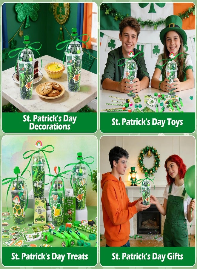 LiYiQ 247 Pcs St Patrick's Day Party Favors Return Gifts for Party, Student Stationery Gifts from Teacher, Pencil Erasers Notebooks Stickers for Classroom Birthday Goodie Bags Rewards Prizes - Image 5