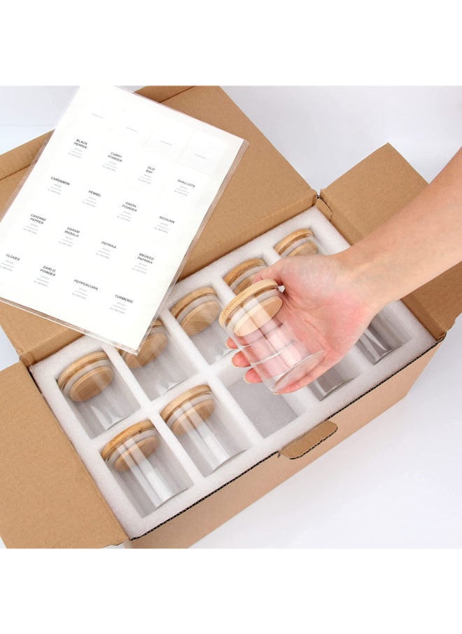 QUESERA 20 Pcs Clear Food Storage Containers for Pantry Kitchen Sugar Salt Coffee Tea Beans  - Image 5