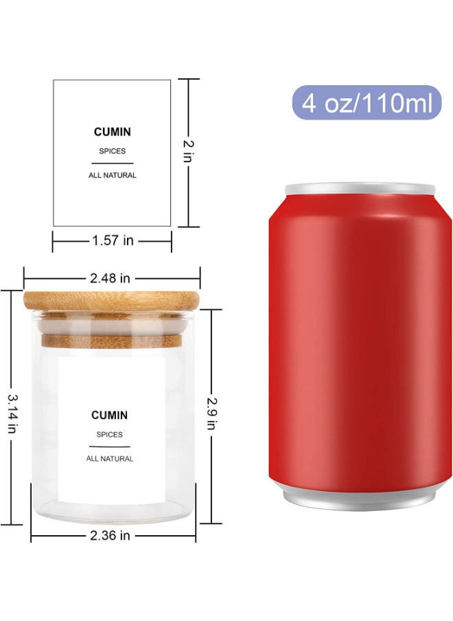 QUESERA 20 Pcs Clear Food Storage Containers for Pantry Kitchen Sugar Salt Coffee Tea Beans  - Image 2