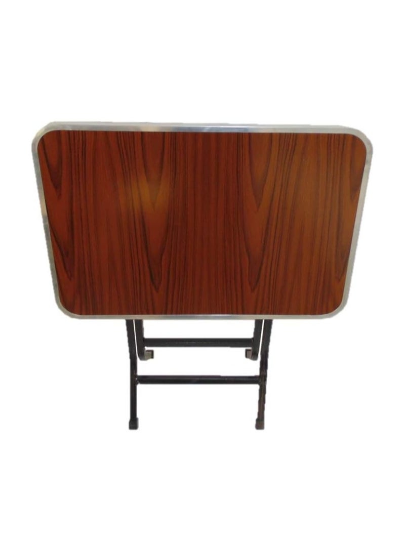 Table 60x80 Assorted Color melamine wood steel body and aluminum frame pliable and easily stored - Image 1
