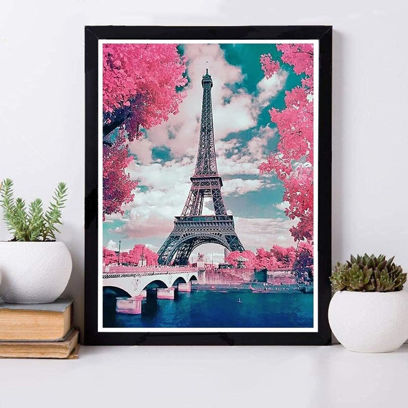 J3G Diamond Painting Kit 275 X 157 inch Diamond Painting Kit for Adults Kids Very Suitable for Home Leisure and Wall Decoration Gift for Kids and Adults Eiffel Tower
