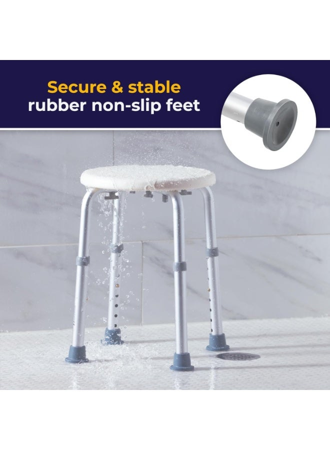 Shower Seat, Adjustable Shower Chair Spa Bathtub Seat Bench, Non-slip Bathroom Sitting Bench for Seniors, Pregnant Women, Bathroom Aid Bathtub Home Outdoor Travel - Image 5