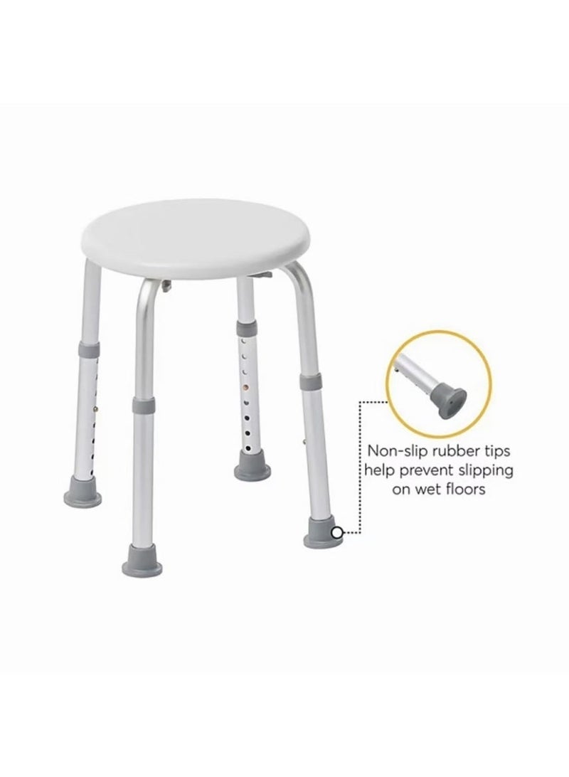 Shower Seat, Adjustable Shower Chair Spa Bathtub Seat Bench, Non-slip Bathroom Sitting Bench for Seniors, Pregnant Women, Bathroom Aid Bathtub Home Outdoor Travel - Image 2