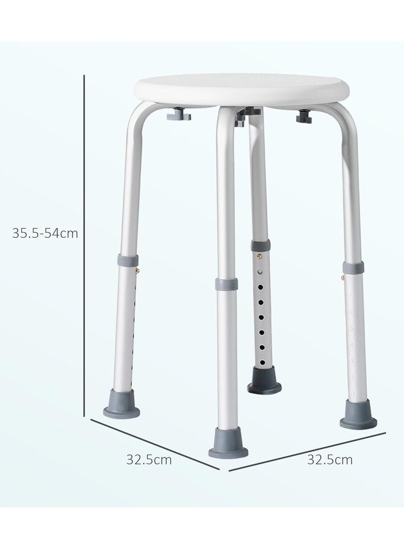 Shower Seat, Adjustable Shower Chair Spa Bathtub Seat Bench, Non-slip Bathroom Sitting Bench for Seniors, Pregnant Women, Bathroom Aid Bathtub Home Outdoor Travel - Image 3