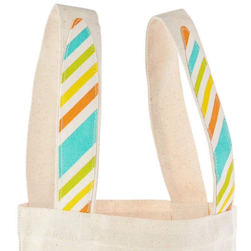 Hallmark 8"x10" Easter Canvas Tote Bag (Bunny Ears) for Easter Baskets, Egg Hunts, Spring Birthdays and More - Image 5