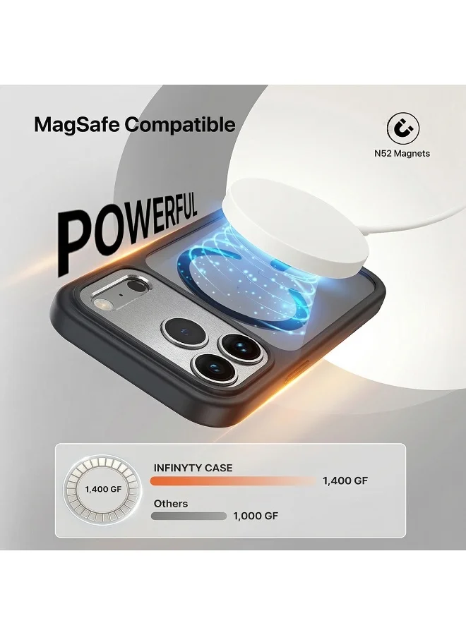 Mobcos  iPhone 17 Pro Clear Case withMobcos iPhone 17 Pro Black Clear Case with Transparent Slim Protective Cover, Lightweight, Protective Cover, Magnetic Charging Compatible\n Transparent Slim Protective Cover, Lightweight, Protective Cover Magnetic Charging Compatible  | Best Price UAE