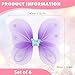 kilofly 6 Sets Angel Butterfly Wings Fairy Wands Princess Dress Up Costume - Image 4
