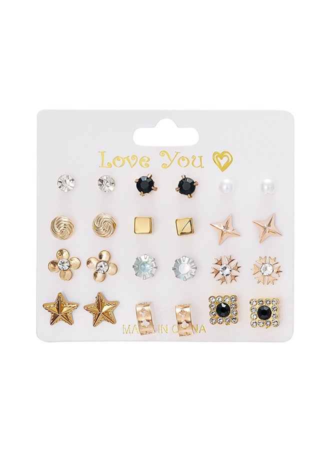 جيفت طقم أقراط مرصعة من ٢٤ قطعة - Image 5