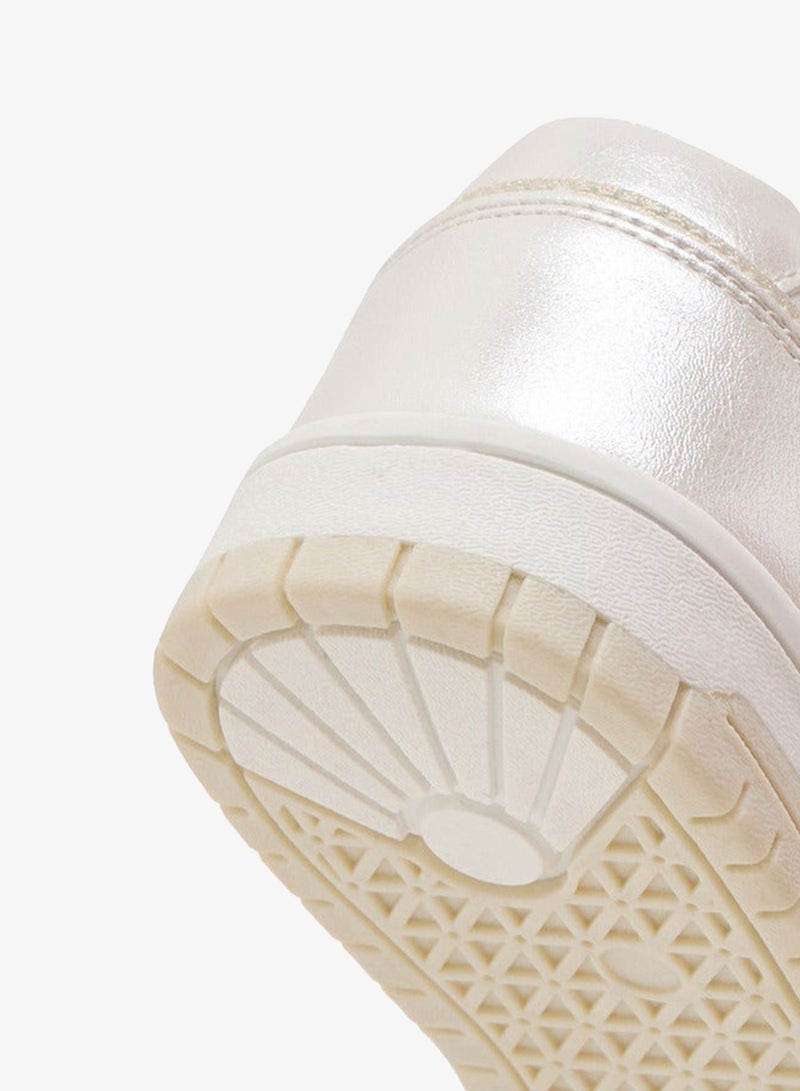 Barbie Girls Printed Sneakers with Hook and Loop Closure - Image 5