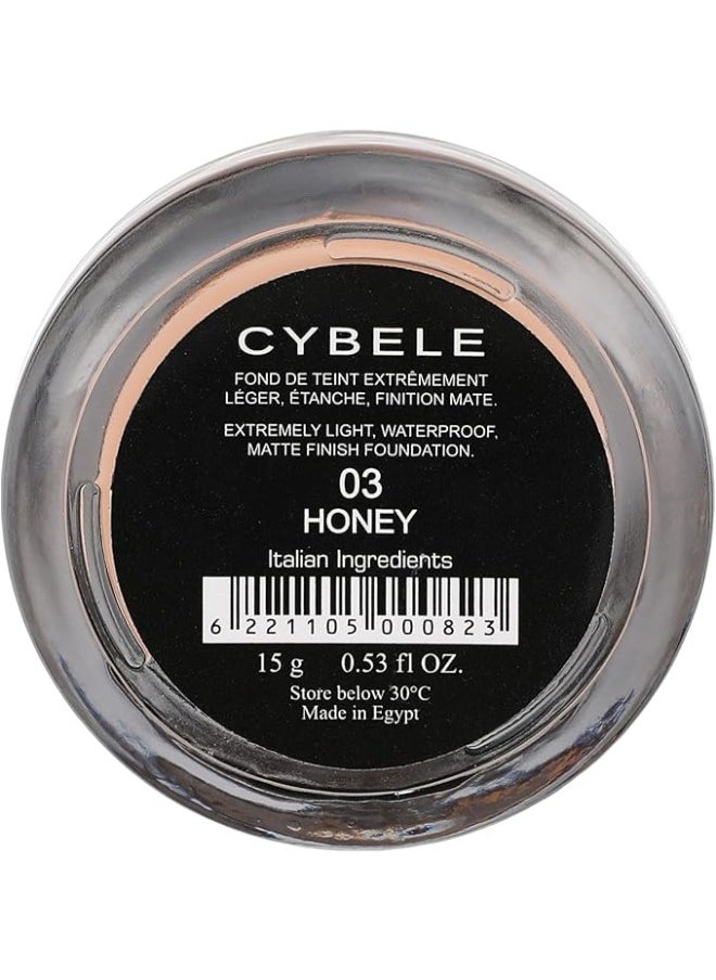 Cybele Silky Touch Mousse Mattifying Foundation - No. 03 Honey