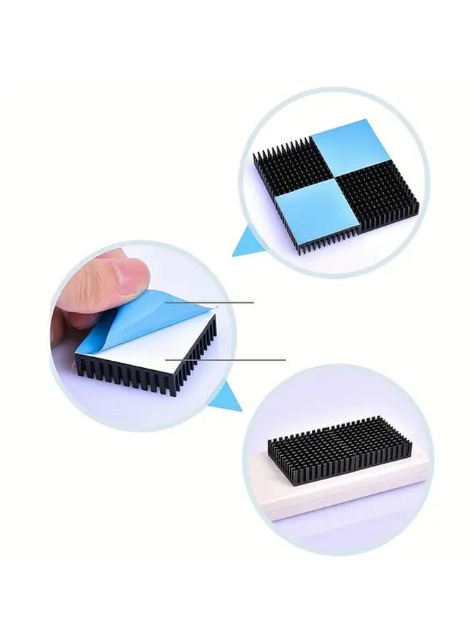 Red 2 Pcs 40mm Aluminum Heat Sink TEC1 12706 Peltier Module Cooling Kit - Image 3