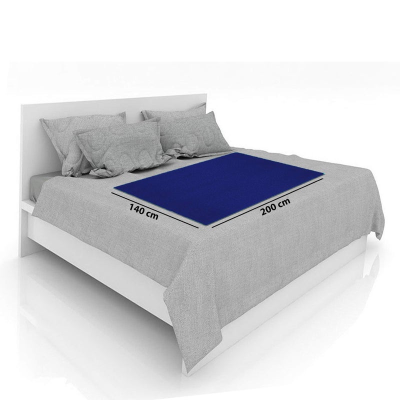 POLKA TOTS Waterproof & Reusable Baby Bed Protector Absorbent Mat Dry Sheet for New Born Infants (Dark Blue, 140 X 200 CM, Extra Large) - Image 5