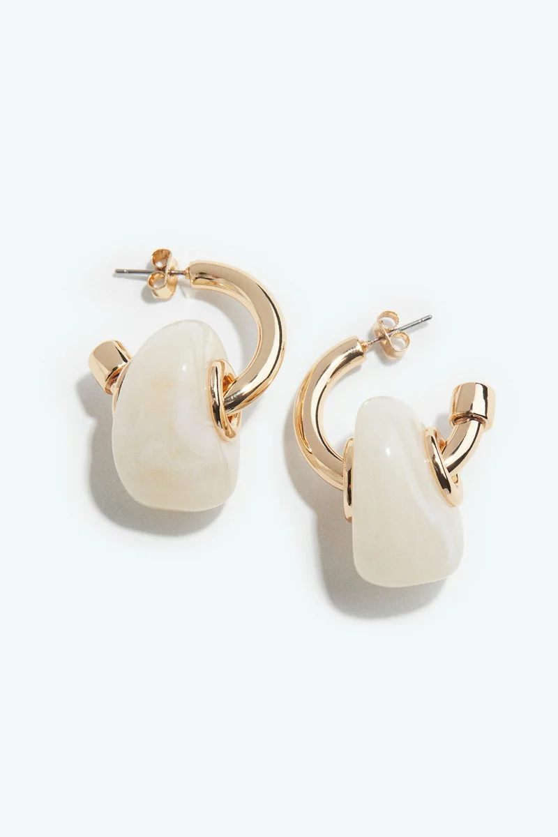 H&M Pendant hoop earrings