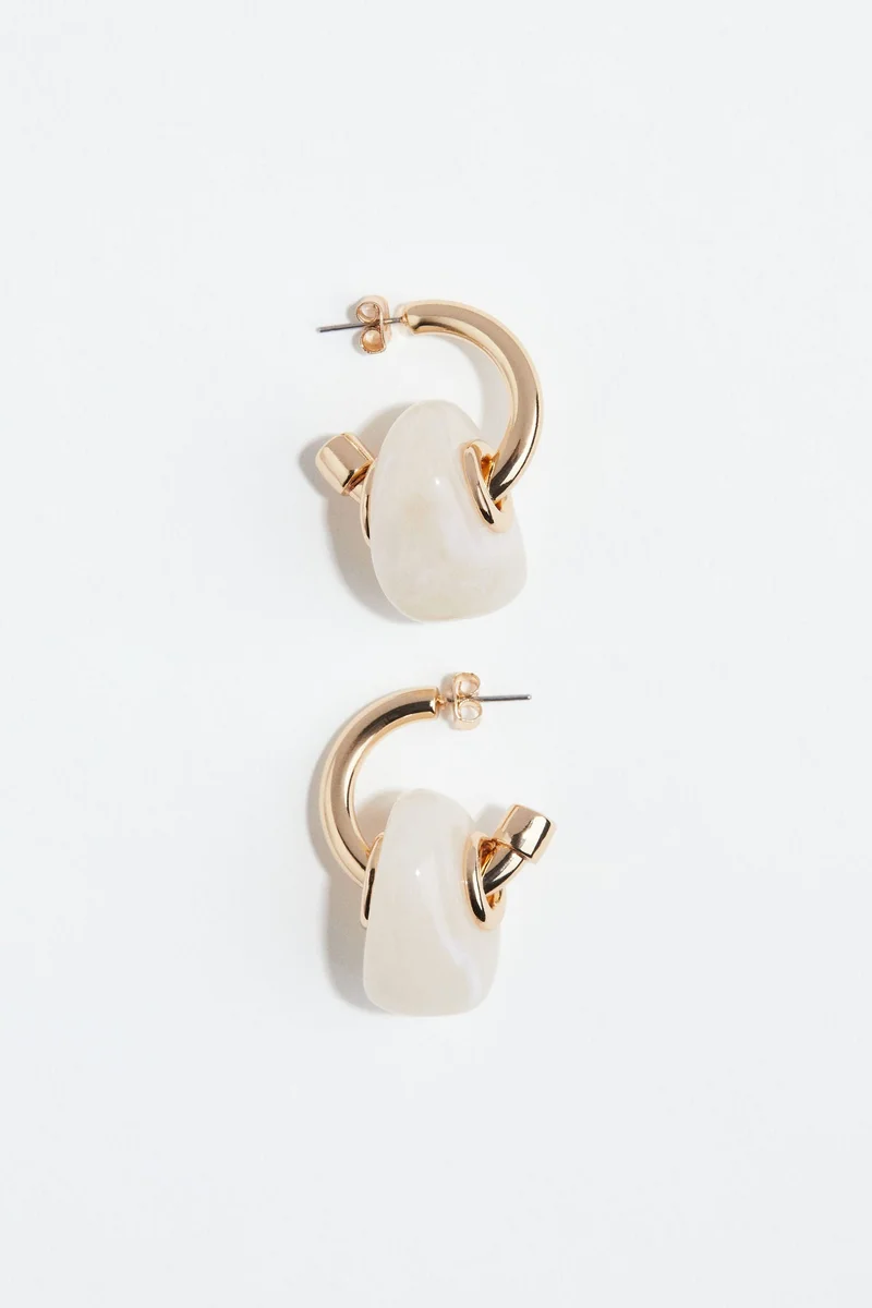H&M Pendant hoop earrings