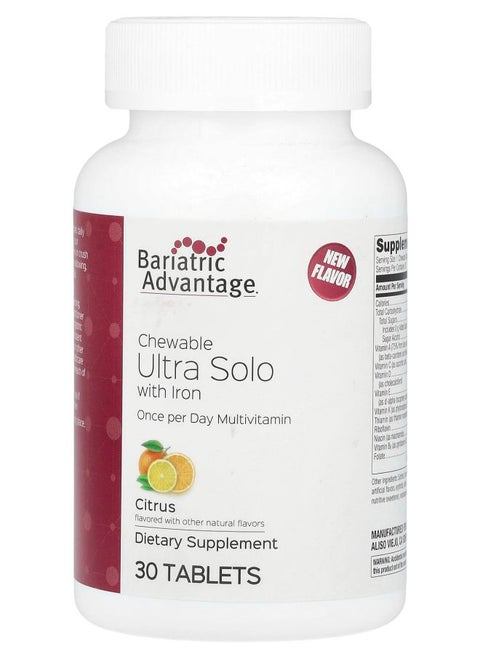 Chewable Ultra Solo with Iron Citrus 30 Tablets